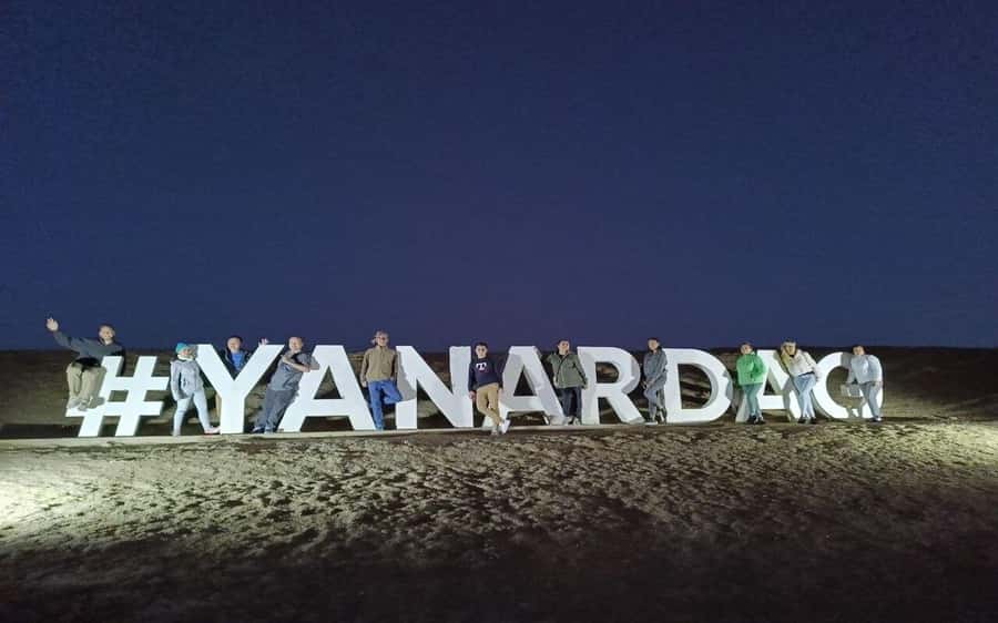Ateshgah Fire temple and Burning mountain tour - Yanar Dag, where gas burns from the ground