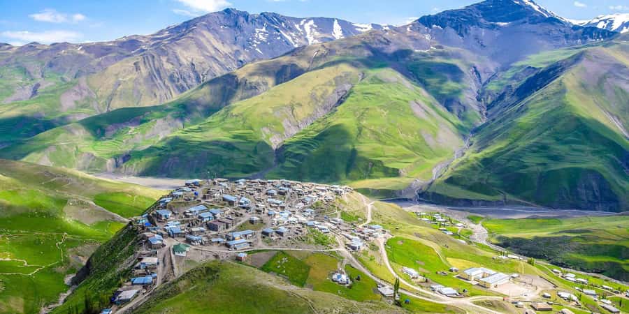 Baku: Candy Cane, Guba, Khinaliq village with Homemade Lunch - Beshbarmag and the road north