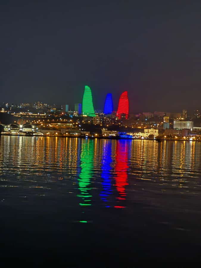 Baku: Caspian Sea Boat Tour with City Skyline Views - Open Deck, Panoramic Windows, and Business Class