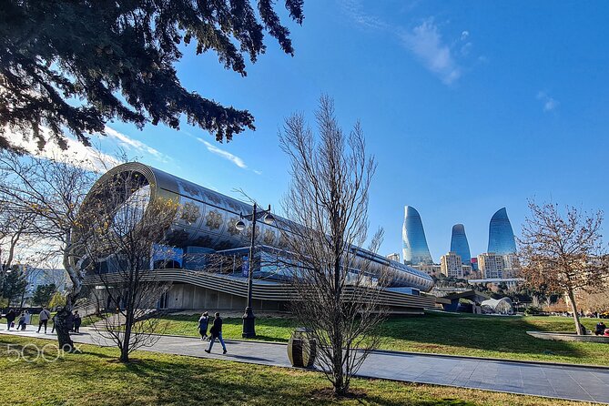 Baku City Sights Guided Night Walking Tour with Funicular - Flame Towers and the city from above