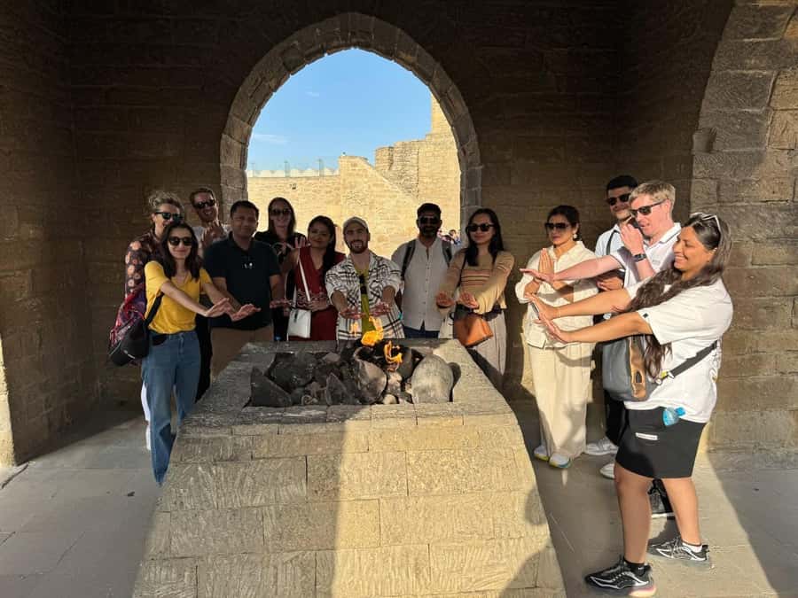 Baku: Gobustan, Mud Volcano, Fire Mount, Temple Lunch Entry - Guides bring the sites into focus