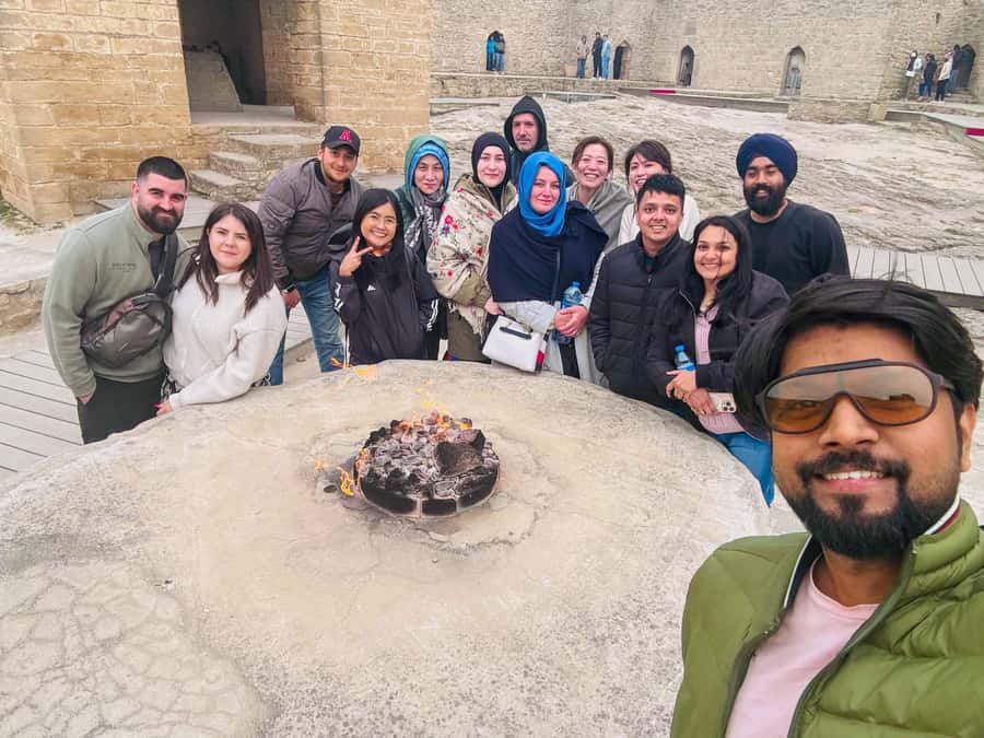 Baku: Gobustan, Mud Volcanoes, Fire Temple, & Yanar Dag Tour - Gobustan’s ancient scenes carved in stone