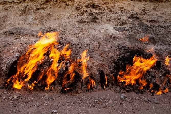 Discover Gobustan and Absheron History, Mud Volcanoes and Nature - Yanar Dag and the natural flame