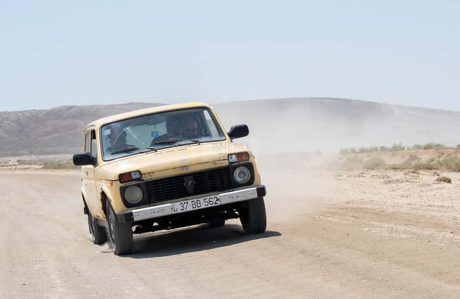 From Baku: Gobustan 4x4 Private Tour - Private - Getting close to the mud volcanoes