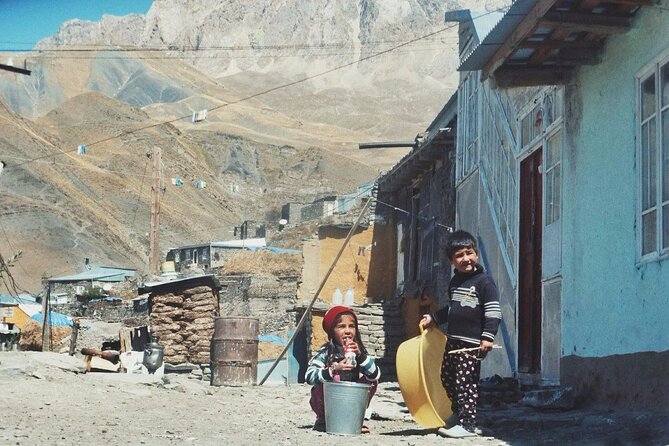 Full Day KHINALUG and the Candy Mountains Tour - Candy Cane Mountain: an easy start with colorful stone