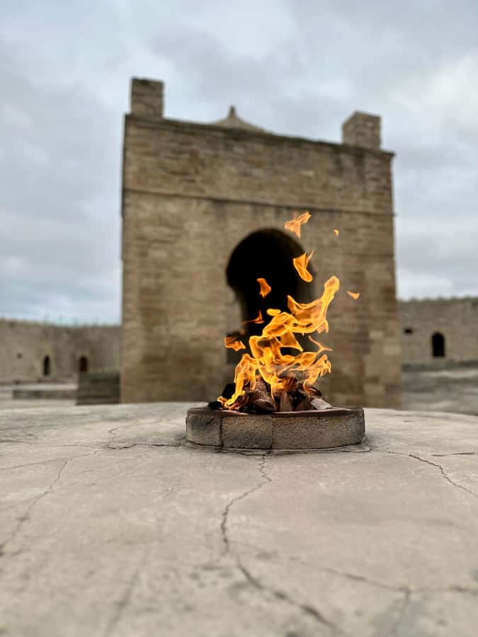Gobustan & Mud, Fire Temple, Burning Mountain, H.A. Center - Lunch is simple, local, and not included