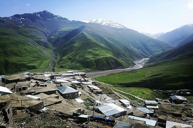 Guba & Khinalig tour - Besh Barmag, a sacred mountain beside the Caspian route